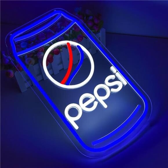 Pepsi Cola LED Neon Pop Sign Wall Decor Light Bedroom Business Man Cave Store NW - Picture 3 of 7